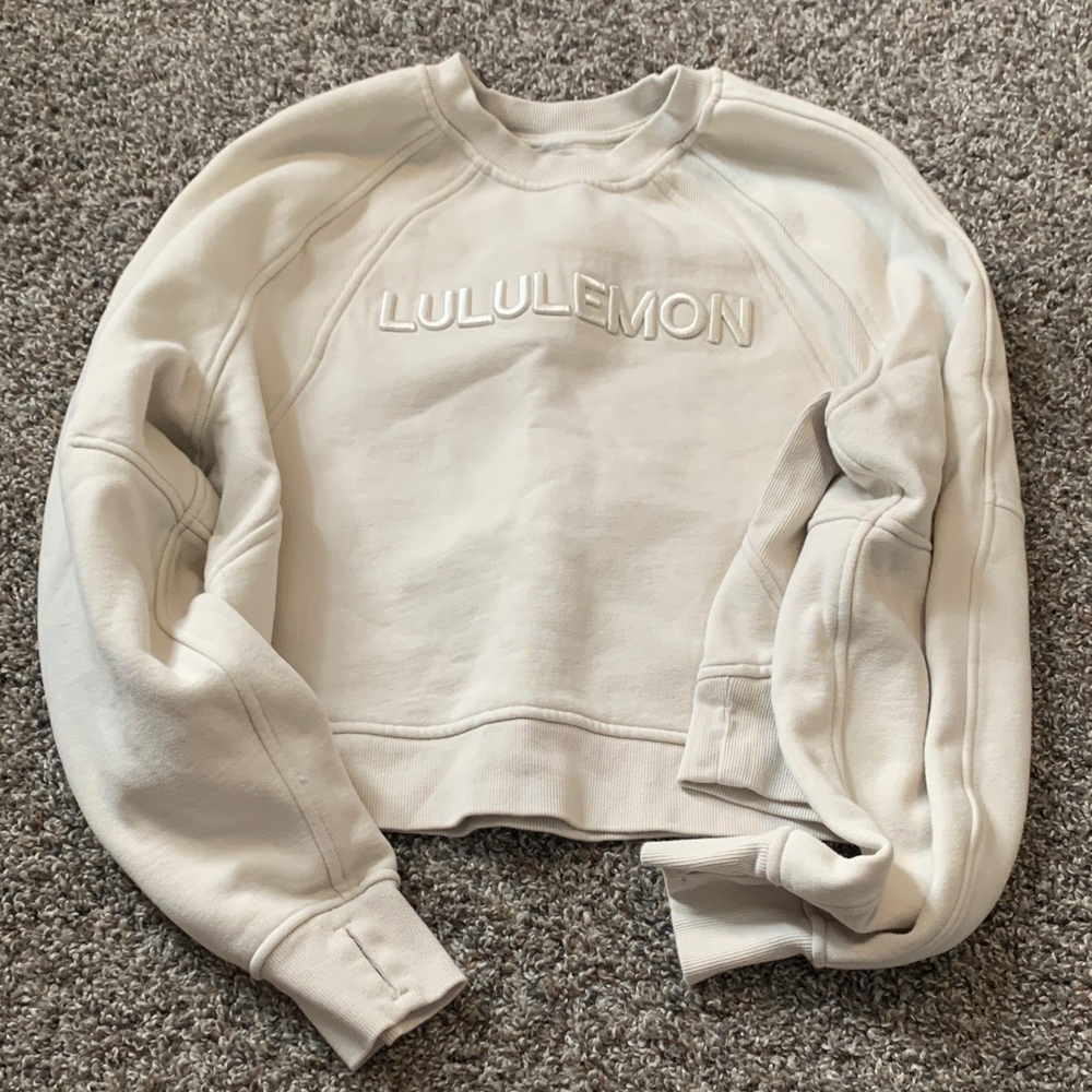 lululemon athletica Off-White Sweatshirt